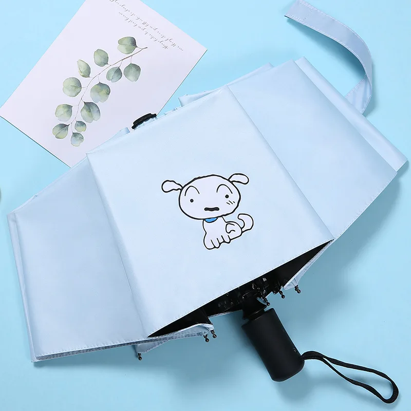 YADA Design Folding Automatic girl Umbrella For Women Anti-UV Lovely Rainy Umbrella Cartoon  Cute White Dog Umbrella YD200049