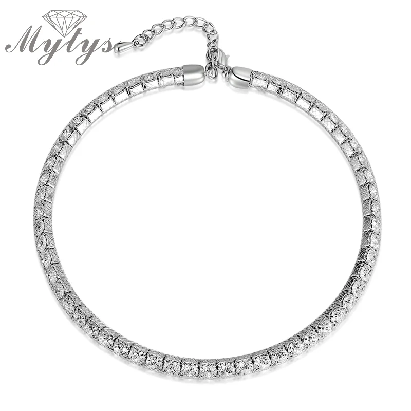 Mytys Mesh Necklace Tennis Necklace 