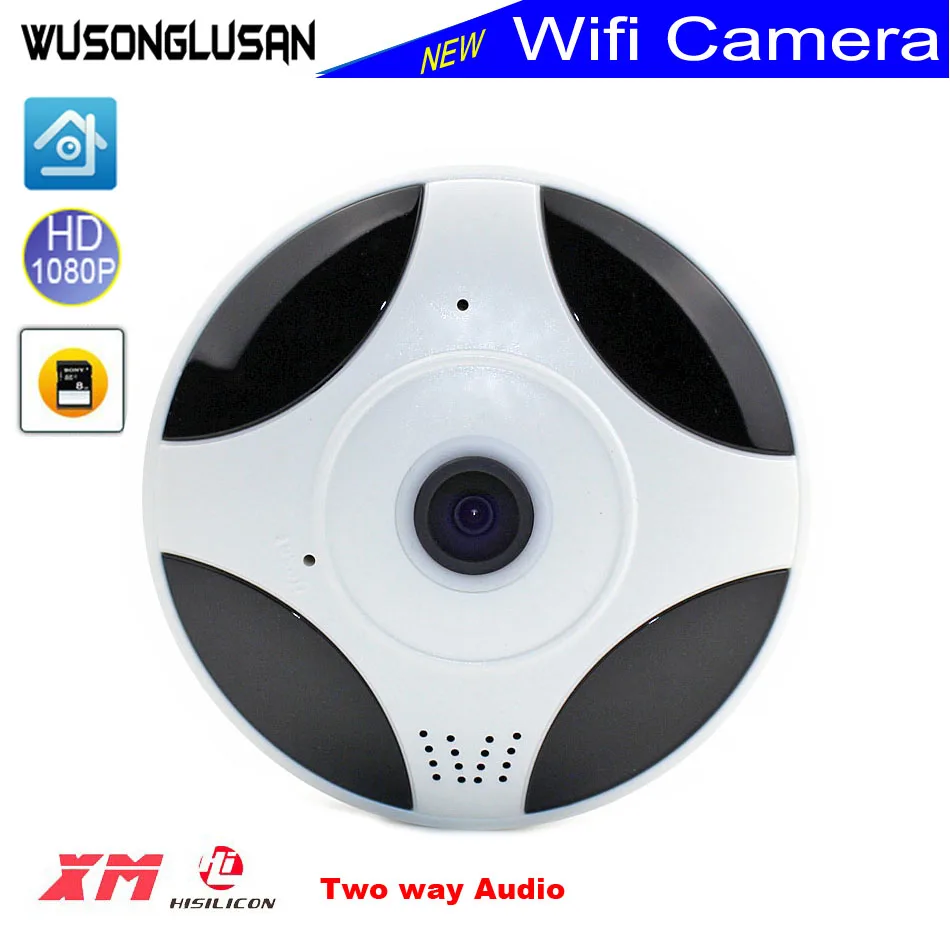 

Wireless wifi IP Mini Panoramic Camera 2MP 1080P FishEye 360 Degree 3D VR Motion detector CCTV Web Cloud Camera IP iCsee XMeye