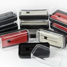 Классические Акриловые зажим для галстука, запонки коробка 3 цвета галстук Зажимы Дисплей упаковки Чехол подарок Коробки Украшения для мужчин 100 шт./лот