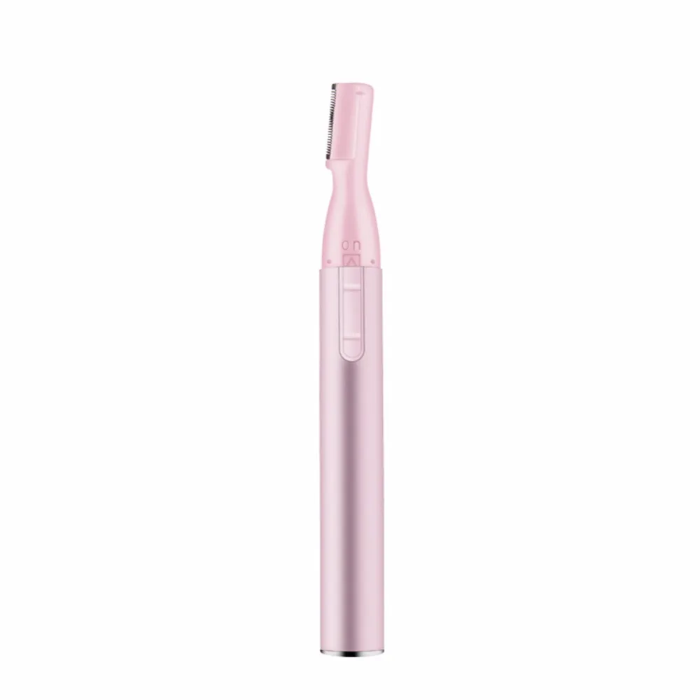 New Pink Women Electric Eyebrow Trimmer Portable Professional Mini Body