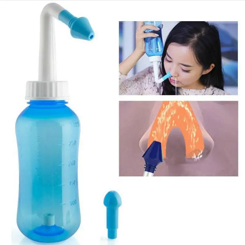 

Nose Washing Device 500ml Health Care Nasal Kettle Nasal Irrigator For Nose Wash Cleaner For Adult and Children Baby CL0040