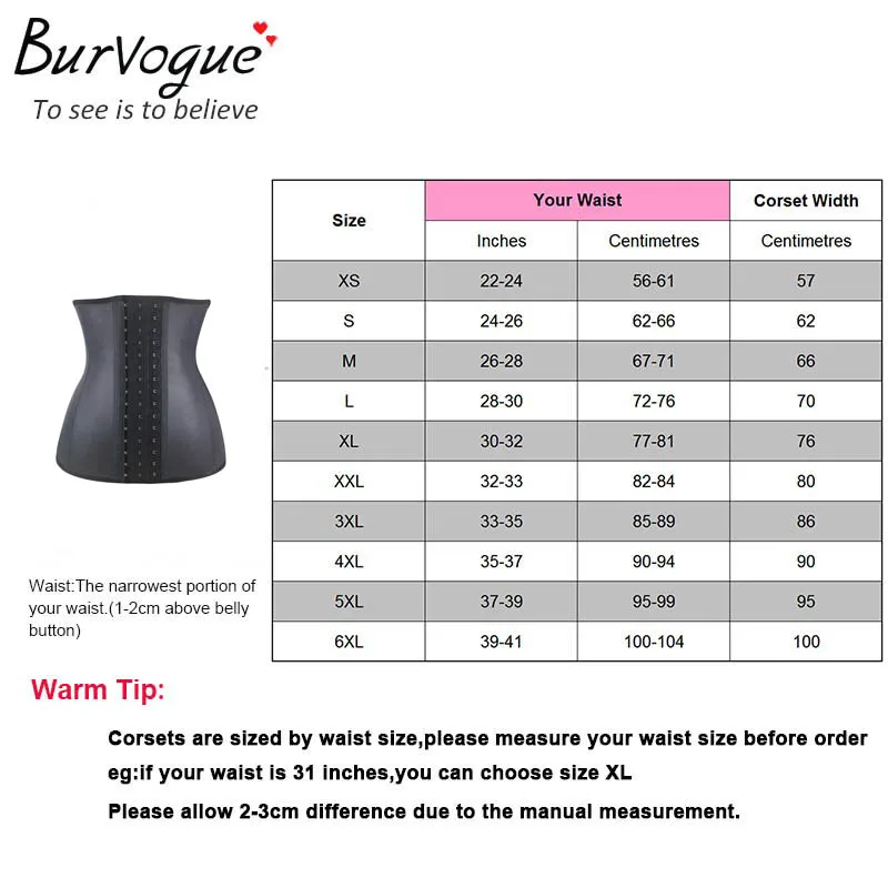 Burvogue Latex Waist Trainer Hot Shapers 9 Steel Bone Underbust Corset Weight Loss Waist Shaper Plus Size Sexy Waist Cincher Burvogue Latex Waist Trainer Hot Shapers 9 Steel Bone Underbust Corset Weight Loss Waist Shaper Plus Size Sexy Waist Cincher