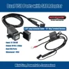 MOTOPOWER MP0609EA 3.1Amp водонепроницаемый мотоцикл двойной USB зарядное устройство комплект SAE к USB адаптеру плюс с SAE к кольцевой клемме жгут ► Фото 2/6