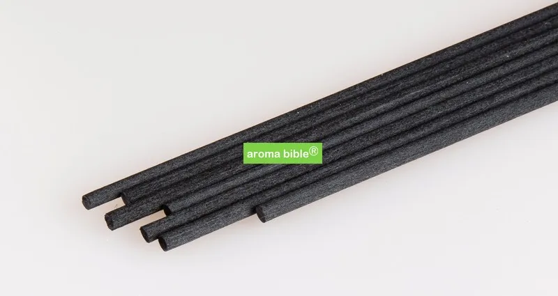 

500 Pieces / Lot 3MM*25CM Premium Black Fiber Reed Diffuser Replacement Refill Sticks/Aromatic Sticks For Fragrance