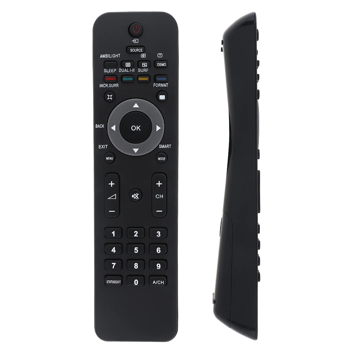 

433MHz Replacement IR TV Remote Control with Long Transmission for Philips 242254902454 TV