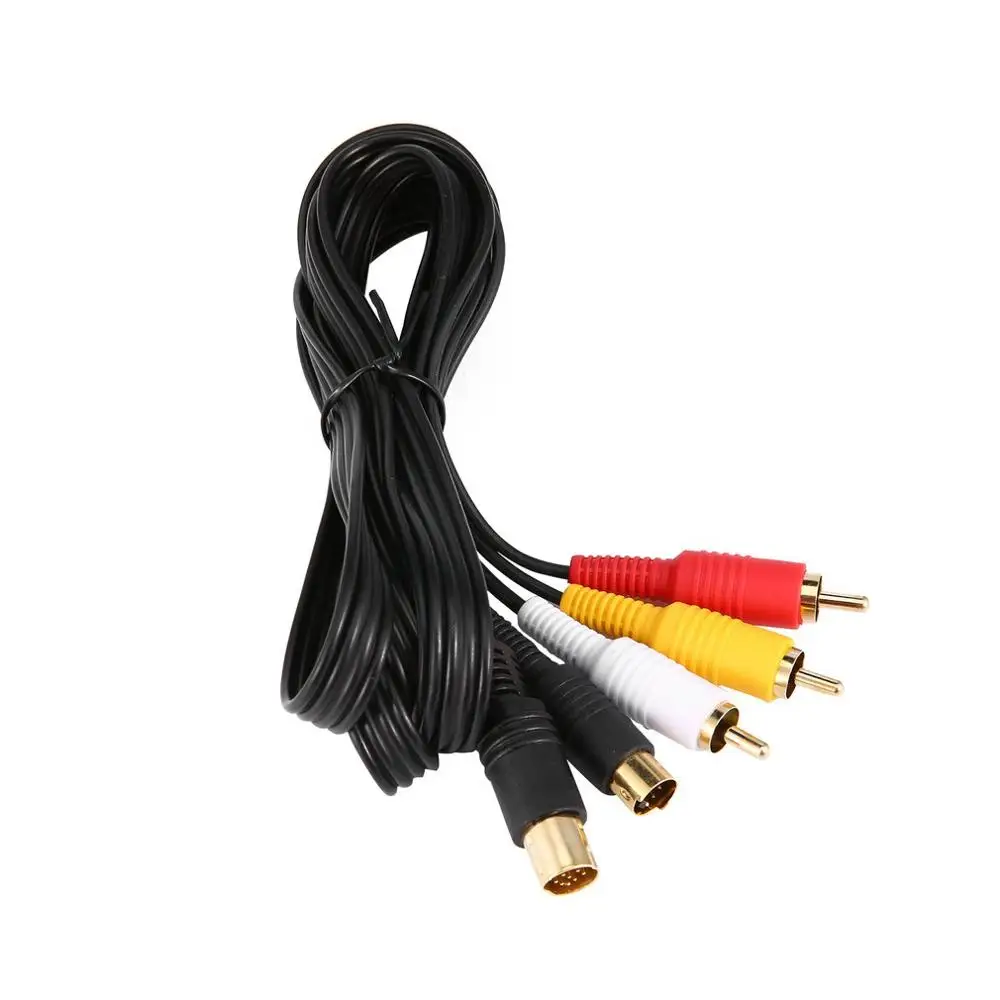 

Gold Plated SAV RCA Video Audio Composite Cable for Sega Saturn S-Video AV Game Console AV Line