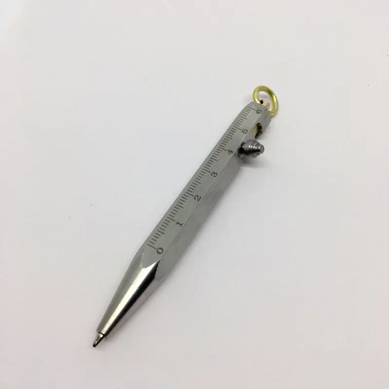 

Mini Stainless Steel Six Prismatic Creative Retro Bolt Type Ballpoint Pen