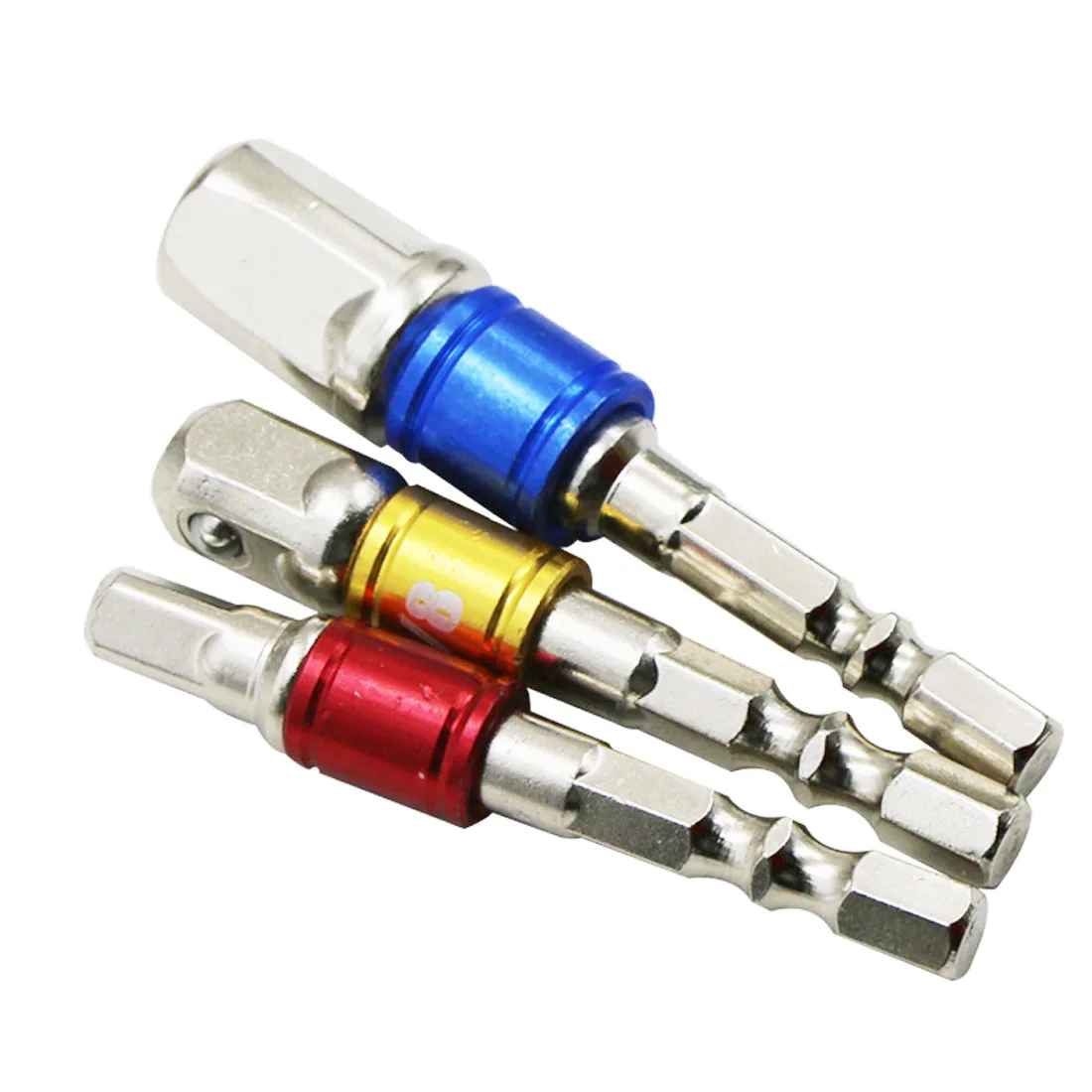 

1/4 3/8 1/2 Wrench Socket Adapter Colorful Spring Loaded Ball Chrome Vanadium Steel Socket Adapter Drill Ratchet Power Tool