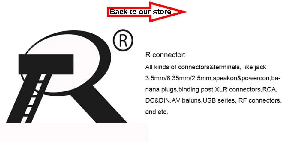 1 пара RCA разъем позолоченный RCA штекер адаптер видео/аудио провод разъем поддержка 6,5 мм кабель синий и красный R разъем