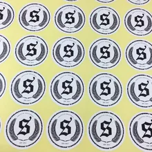 Раунд 5 см Индивидуальные этикетки наклейки печать логотипов под заказ Минимальное количество заказа: 1000 шт