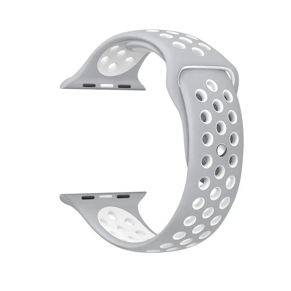 Спортивный силиконовый ремешок BUMVOR для Apple Watch 44/40/42/38 мм часов iwatch 4/3/2/1 резиновый