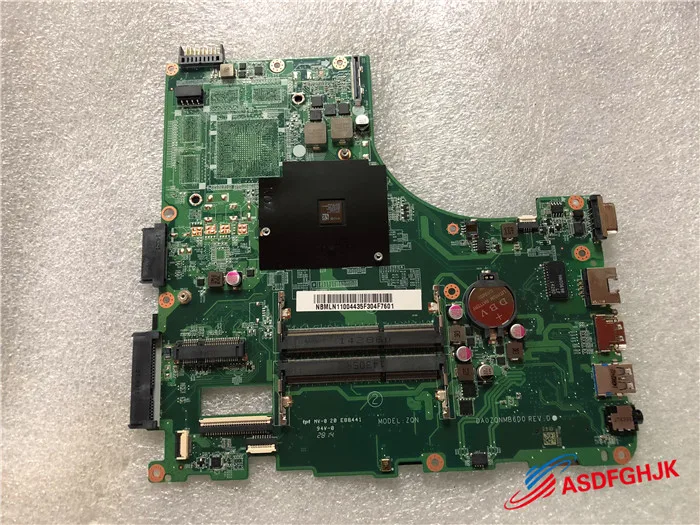 Original Mainboard NBMLN11004 DA0ZQNMB6D0 for Acer Aspire E5-521 LAPTOP MOTHERBOARD A4-6210 free shipping | Компьютеры и офис