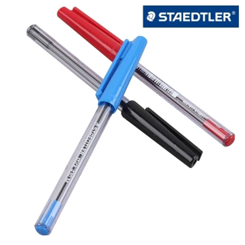 10 шт. шариковая ручка Staedtler 430 м, 0,7 мм, 10 шт./лот, красные, синие, черные, школьные и офисные принадлежности