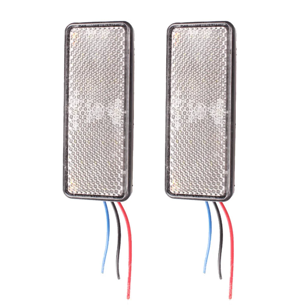 

1 Pair Trailer Truck Caravan Rear Taillight Tail LightsStop Turn Signal Indicator Lamp Red Amber White