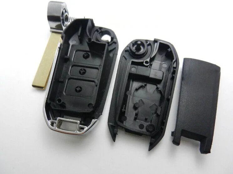 3 Button 508 Style Modified Flip  Remote Key Shell  For Citroen Triumph Sega C5 (HU83  Blade with Groove)  (9)