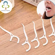 50 шт. бант нить линия очистки детей уход за зубами плоская линия зубы пластиковая Чистка зубных протезов LYQ