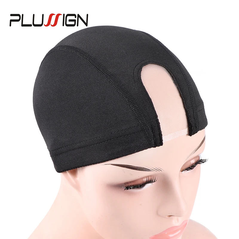

Wig Caps For Making Wigs 1Pcs Mono Net Dome Cap Plussign Professional Wig Making Tools Mesh Cap Black U Part Lace Net Cap S/M/L