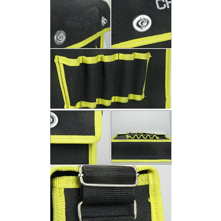 Многофункциональная сумка для инструментов черная утолщенная 600D из ткани