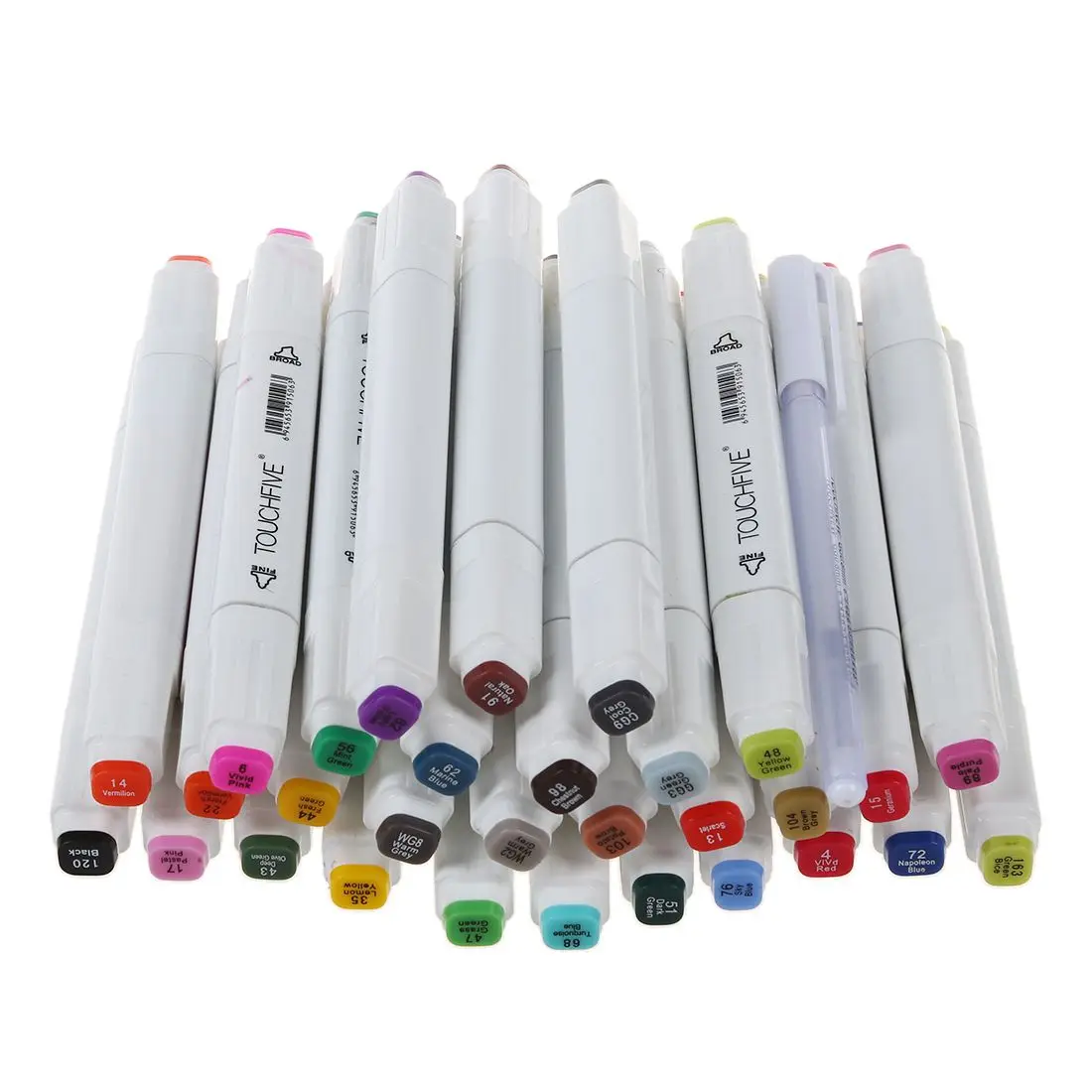 

Touchfive 30Colors Art Marker Set Oily Alcoholic Dual Headed Artist Sketch Copic Markers Pen