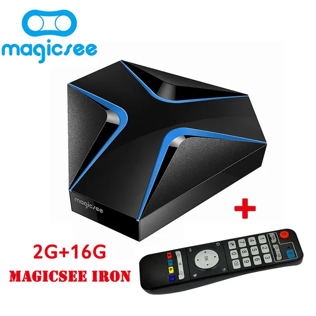 

Magicsee iron Amlogic S905X Quad Core 2G 16G Android 6.0 TV Box 2.4G/5.8G Wifi suppot OTA Update Lan 1000M BT4.1 Media Player