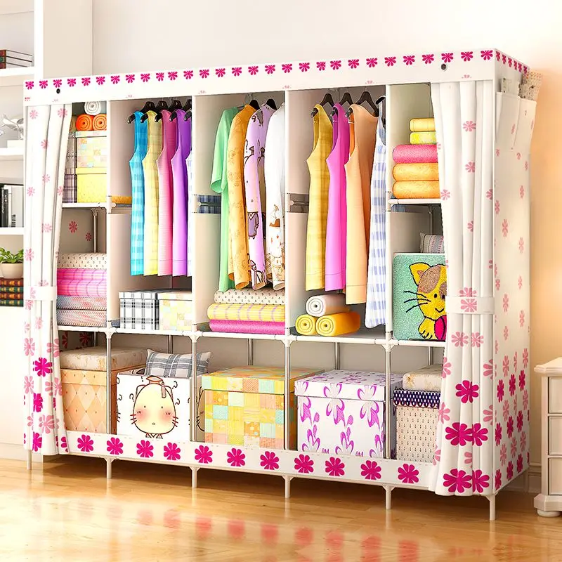218s Portable Wardrobe Clothes Closet Organizer Non Woven Fabric Closet Organizer Non Woven Fabric