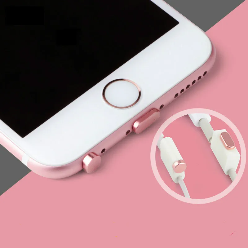 new style common mobile phone aluminum pu dust plug set no cellphones sign