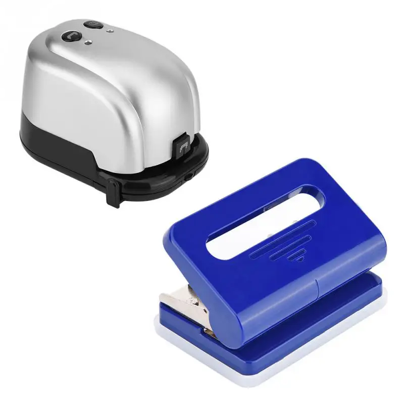 

Manual/ Auto Paper Hole Punch Stapler Scrapbooking Cutting Tools 2 Holes DIY Office Puncher