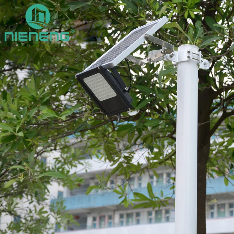

Nieneng Solar Flood Light Outdoor 56 LED Flexible Waterproof Security Landscape lights with Remote Control Solar Lamps ICD90037