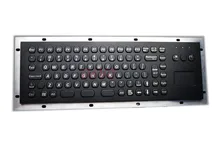 Metal Kiosk Keyboard with Touchpad Stainless steel keyboards weatherproof keypads industrial keyboards ruggedized keyboards
