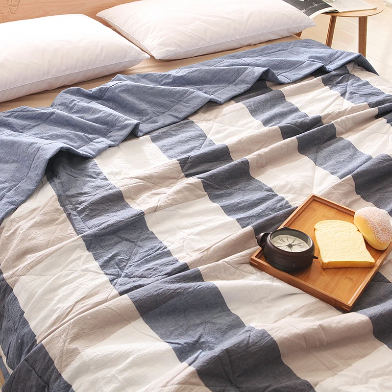 

Hongbo 1 Pcs Summer Quilt Mechanical Wash Blanket for Adults Children Washable Air Conditioning Thin Quilt Bed Linings