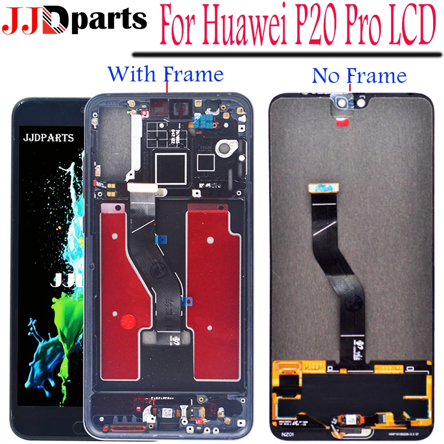

Huawei P20 Pro LCD Display Touch Screen Digitizer Assembly P20 Pro lcd with frame 6.1" For Huawei p20 pro lcd screen Replacement