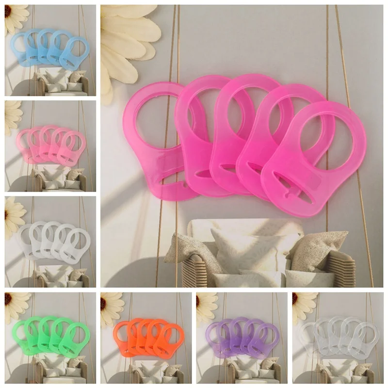 

Silicone Baby Pacifier Holder Clip Silicone Button Pacifier Accessories