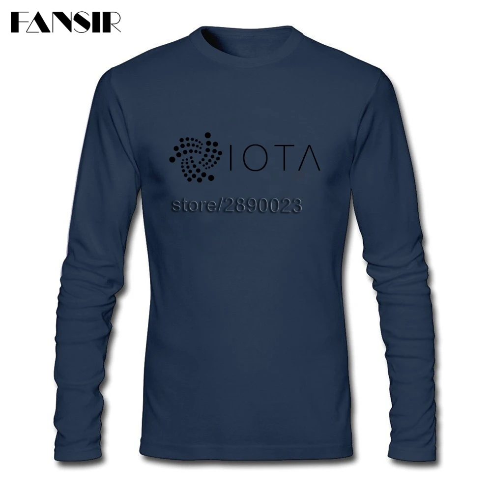 IOTA Cryptocurrency Tee Shirt For Men Round Neck Long Sleeve Cotton Casual Men T-shirt XXXL IOTA Cryptocurrency Tee Shirt For Men Round Neck Long Sleeve Cotton Casual Men T-shirt XXXL