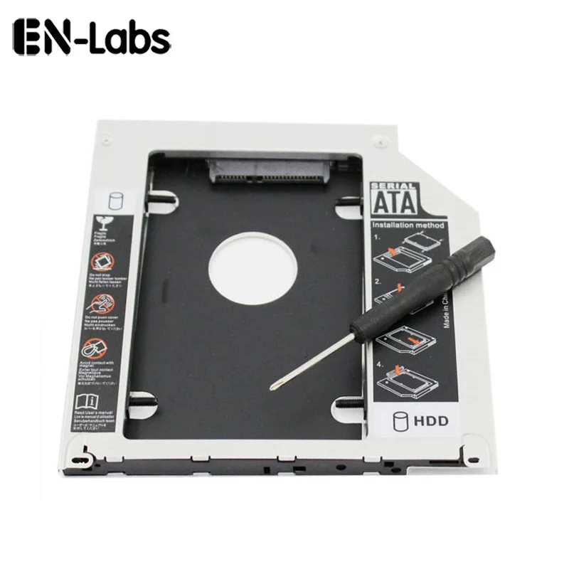 En-Labs 2.5 inches HDD/SSD HARD SATA addy Tray for Apple MacBook / MacBook Pro 13 15 17 CD/DVD-ROM Optical