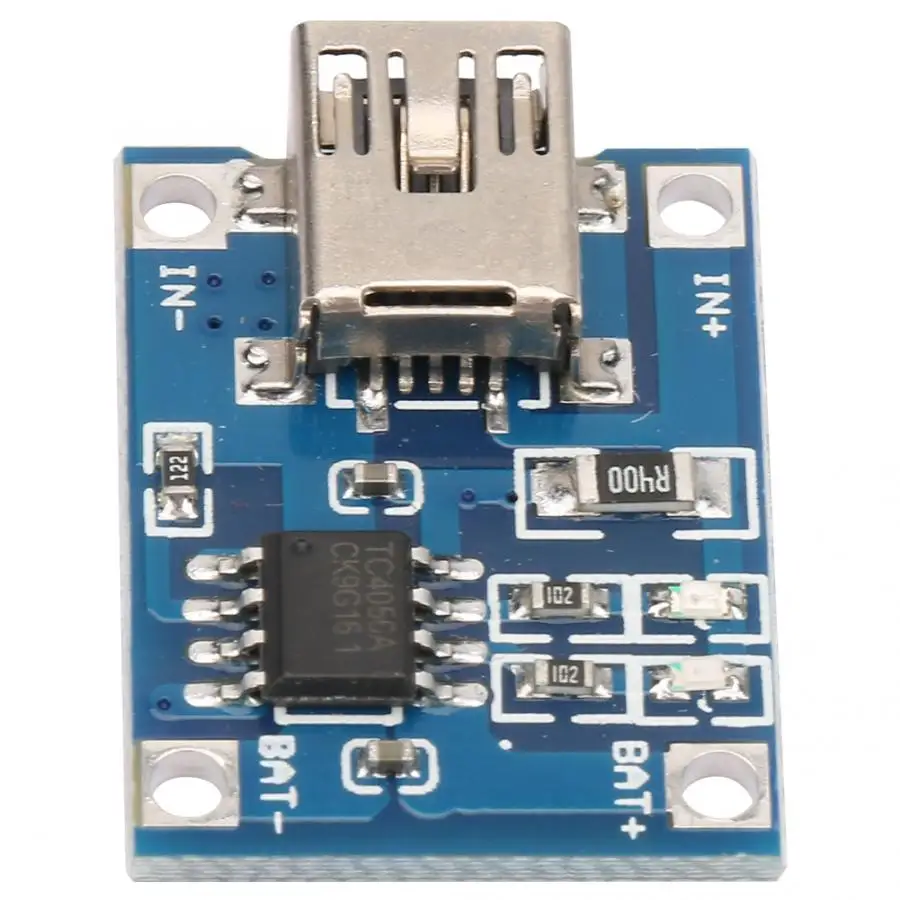 10 шт. мини USB зарядная плата TP4056 1 А 4 5 В линейная зарядка регулируемая|Солнечные