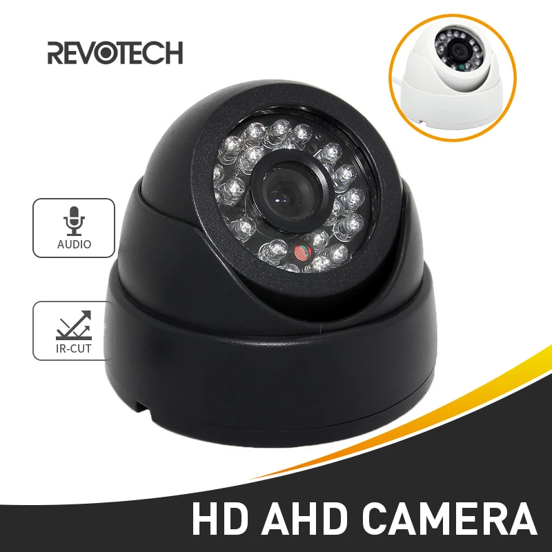 

Audio HD 720P / 1080P 24LED IR AHD Camera Night Vision 1.0MP / 2.0MP Security Cam Indoor CCTV Dome Camera with IR-Cut