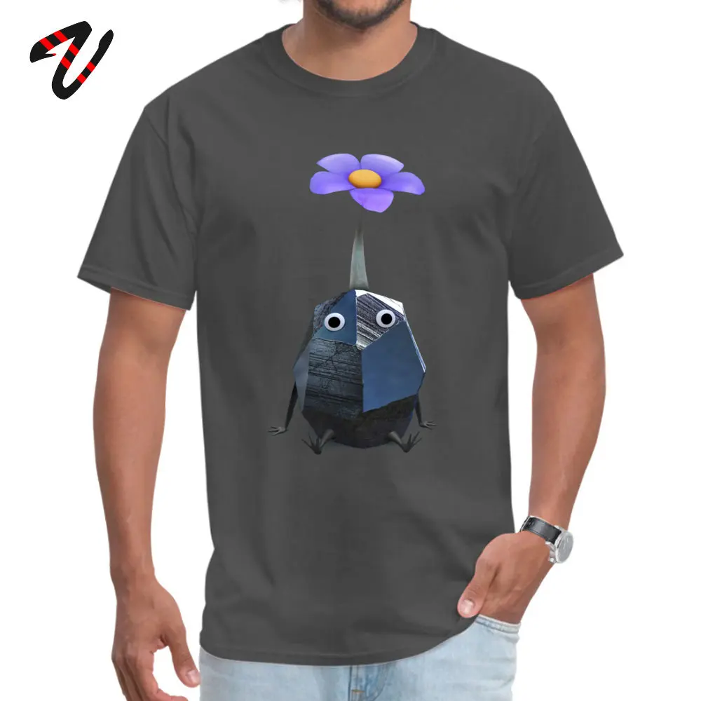 Rock Pikmin Design Summer Autumn 100% Cotton Round Neck Mens Tops Shirt Classic Tee Shirts Cheap Short Sleeve T Shirts Rock Pikmin -29462 carbon