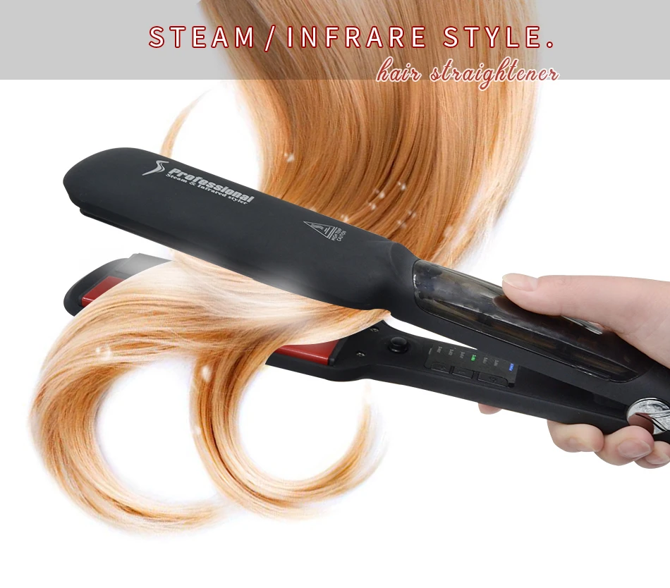 Alisador de Cabelo Profissional Infravermelho Vapor Ionic Ceramic Flat Iron 8 High Quality flat iron