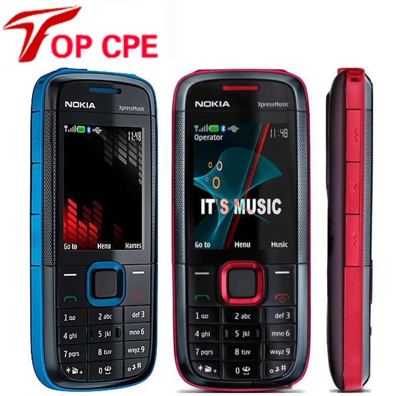 Nokia – téléphone portable d'origine 5130 XpressMusic débloqué, Bluetooth FM, clavier anglais, russe, hébreu et arabe, d'occasion, nouveauté 90%