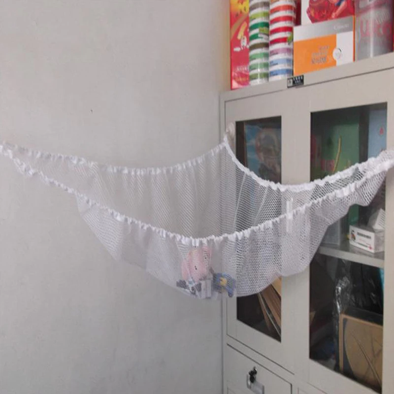 WCIC ألعاب أطفال المنظم الزاوية محشوة اللعب أرجوحة صافي شبكة حقيبة ألعاب أطفال لعبة أرجوحة شنقا الالتصاق مخزن كبير حقيبة