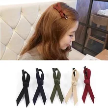 1 шт. заколки для девочек аксессуары для волос замшевый бант зажим «утиный клюв» боковая Шпилька зажим ювелирный женский G0403