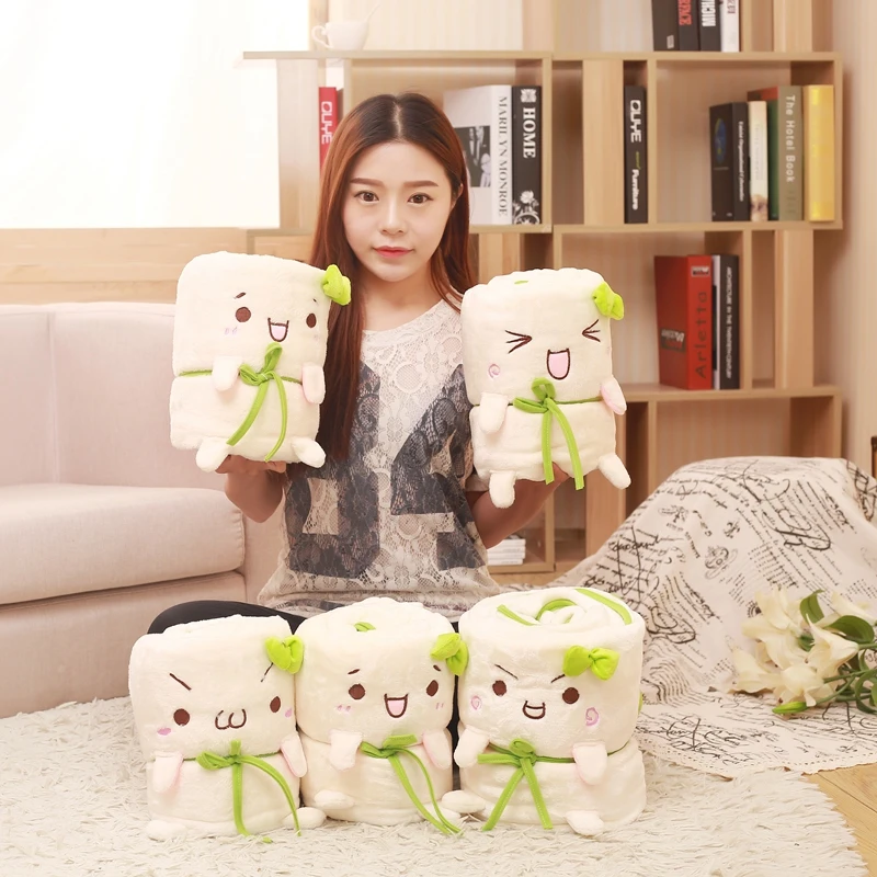 

X-animationtext Jun Yan long grass rug,chickennuggets Jun offices leg cover cartoon air conditioning blanket girls gifts