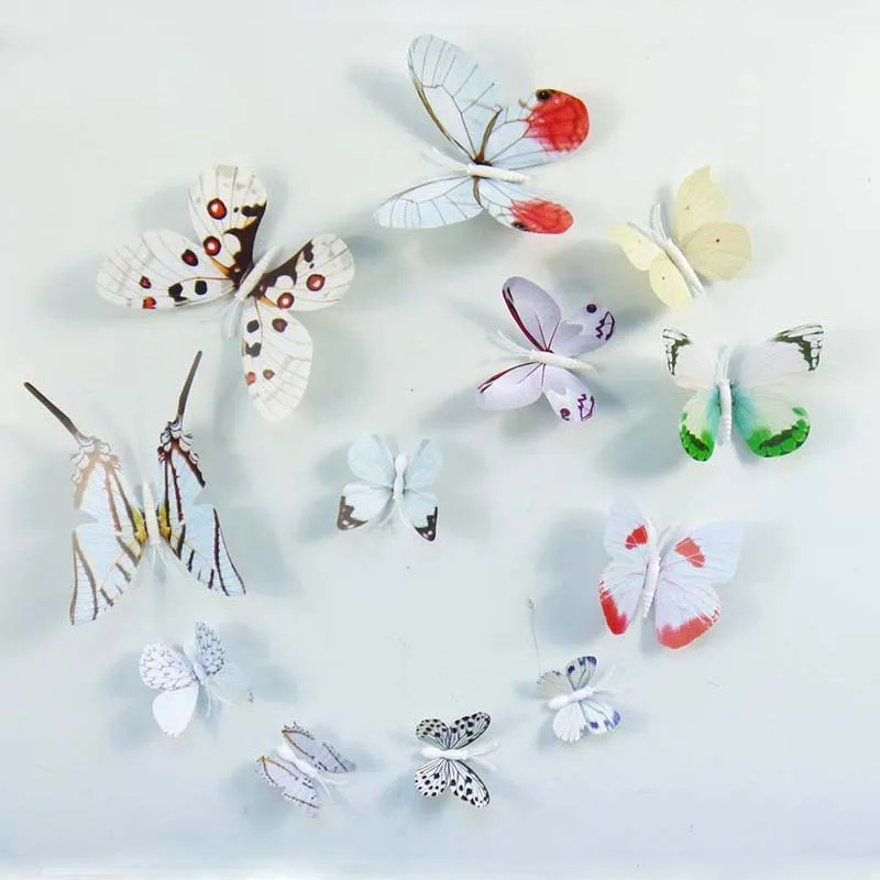12Pcs PVC 3D Butterfly Wall Sticker Waterproof Home Decor Bedroom Wedding Room Decal Rooms Decorative Craft Party Decoration Diy |