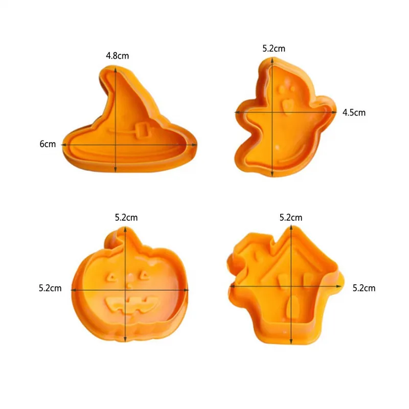 8 шт Хэллоуин Рождество формочки для печенья украшения торта DIY формы для печенья пластиковые формы для печенья выпечка кондитерских изделий инструмент для кухни