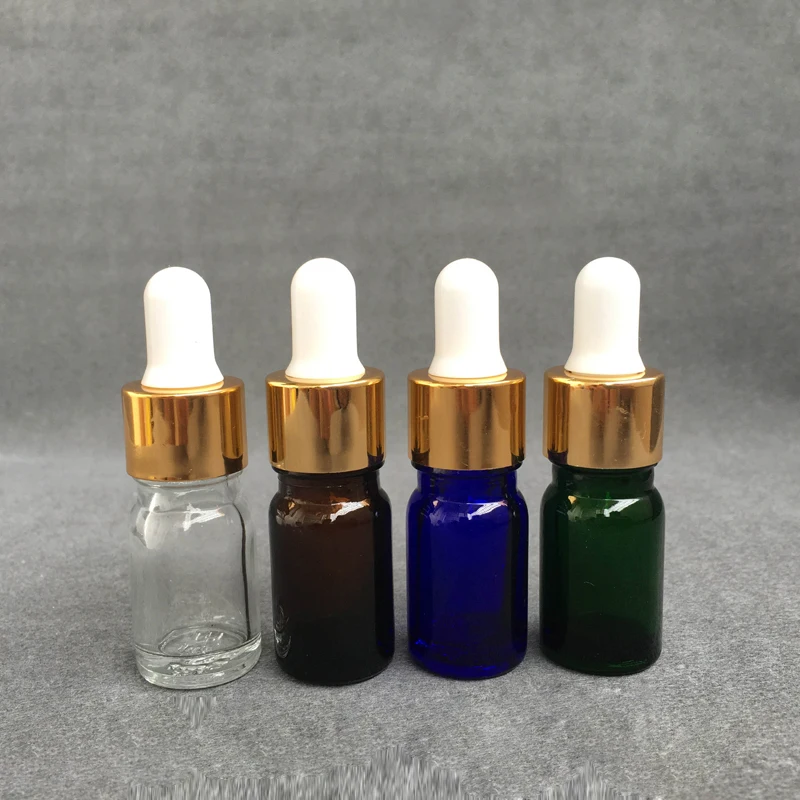 Empty 5ml Premium Vials Glass Bottle for Essential Oils with Glass Eye