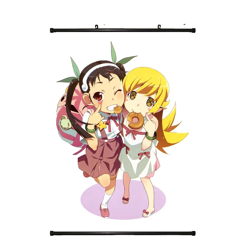 Японское аниме моногатари бакемоногатари Hanamonogatari сексуальная девушка Hachikuji Mayoi
