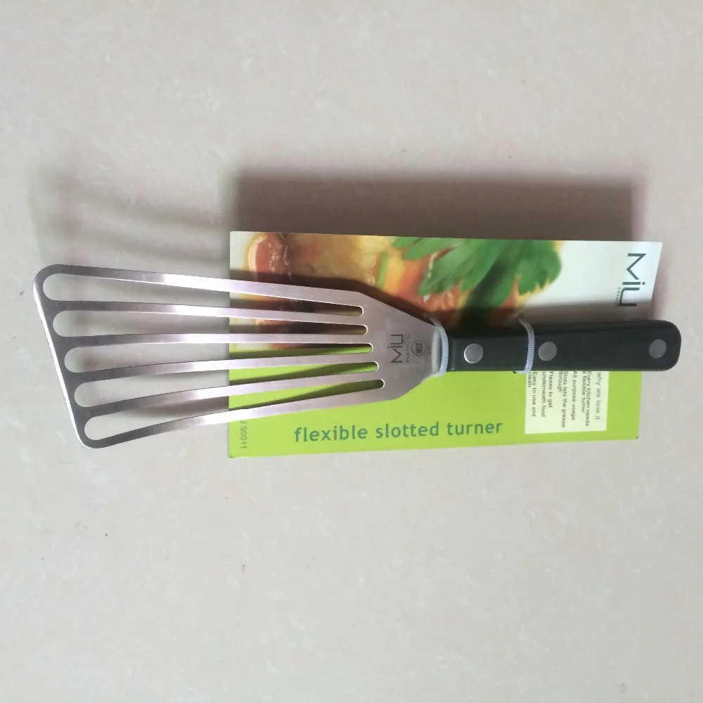 Kitchen Utensils 11" SLOTTED TURNER FISH SPATULA STAINLESS STEEL FLEXIBLE