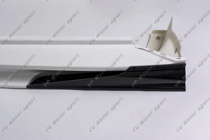 YCEX081L&YCEX082L  2008-2012 Mitsubishi Lancer Evolution EVO X VS '17 Ver. Ultimate Style Side Skirt with Air Shroud FRP (2)