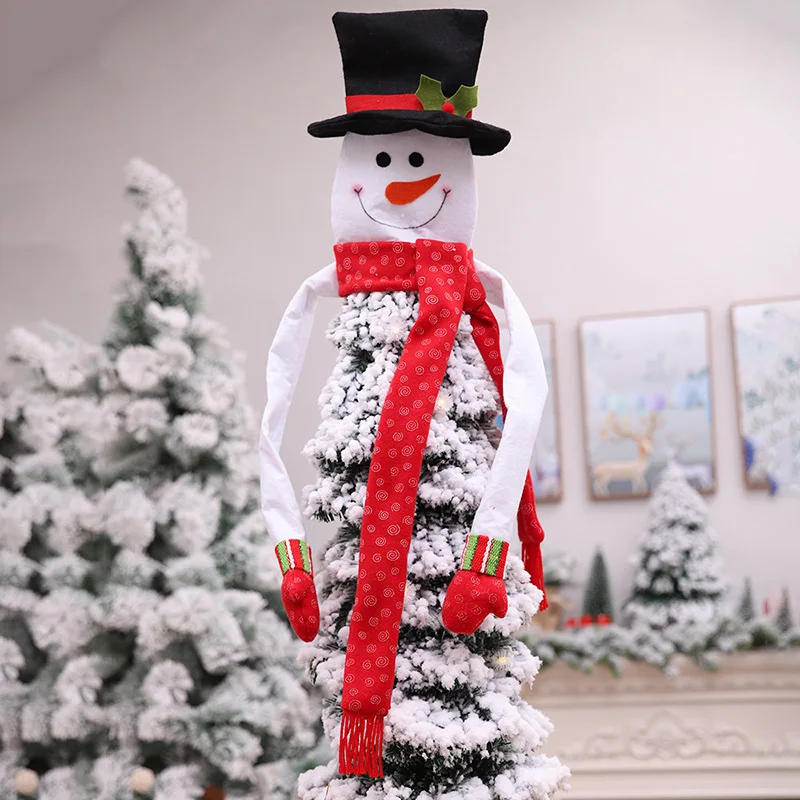 

Hot Snowman Christmas Tree Topper Tree Decorations Xmas Trees Ornament New Year Party Decor FQ-ing